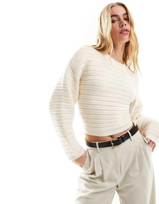 Jumpers & Cardigans by Pretty Lavish In knit to win knit Crew neck Drop shoulders Open, tie back Relaxed fitSold By: Asos