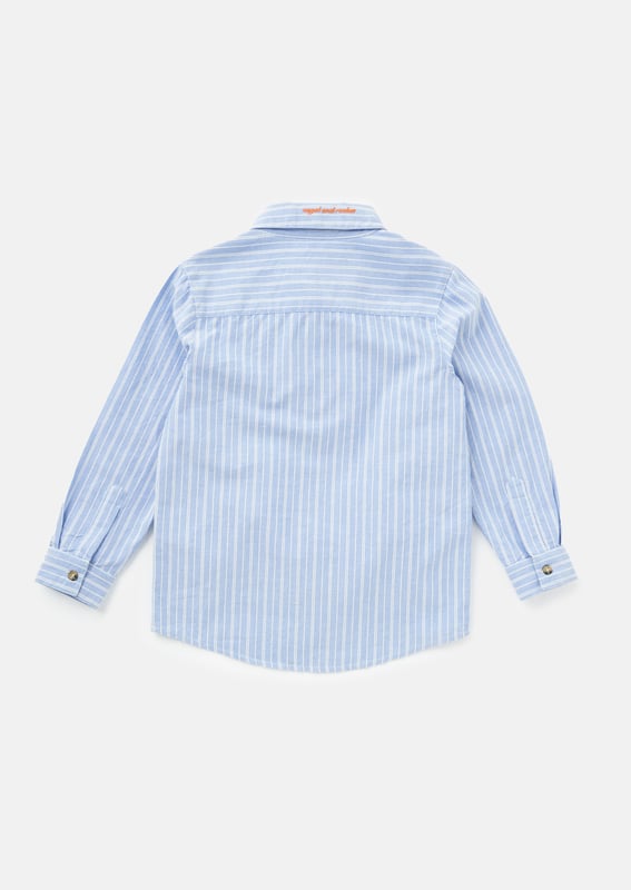 Effortless style begins with a classic   stripe shirt. Regular cut with a button down collar and cute patch pocket. this classic shirt has been given the A&R edge. About me: 100% Cotton Look After Me: Think Planet. Wash At 30C.