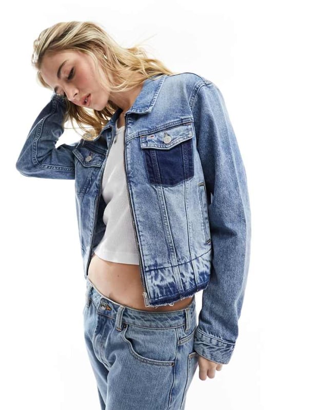 Coats & Jackets by Tommy Jeans Jacket upgrade: check Spread collar Zip fastening Functional pockets Branded patch Regular fitSold By: Asos
