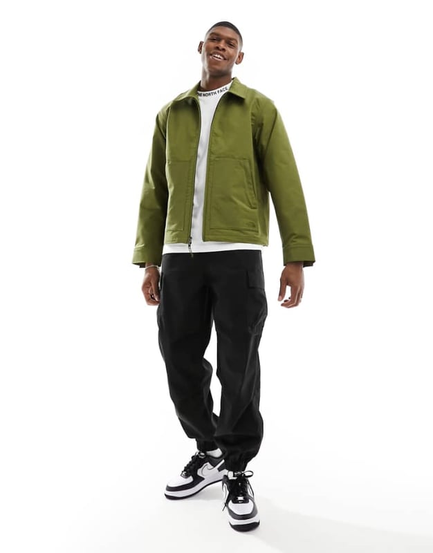 The North Face M66 woven jacket in olive-Green Jackets & Coats by The North Face Introducing: your new fave jacket Spread collar Zip fastening Zip-side pockets Logo embroidery detail Press-stud cuffs Regular fitSold By: Asos
