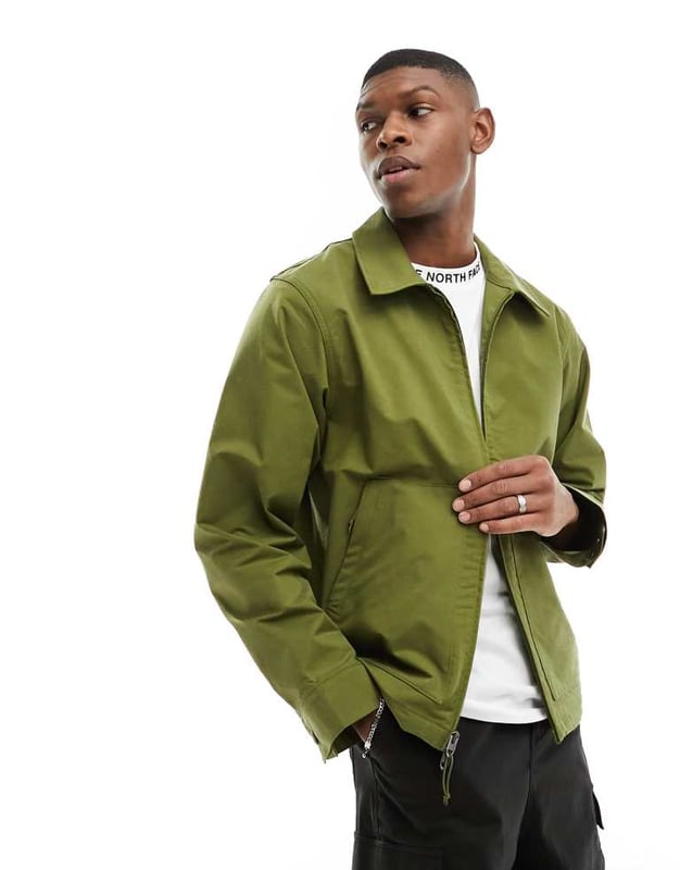 The North Face M66 woven jacket in olive-Green Jackets & Coats by The North Face Introducing: your new fave jacket Spread collar Zip fastening Zip-side pockets Logo embroidery detail Press-stud cuffs Regular fitSold By: Asos