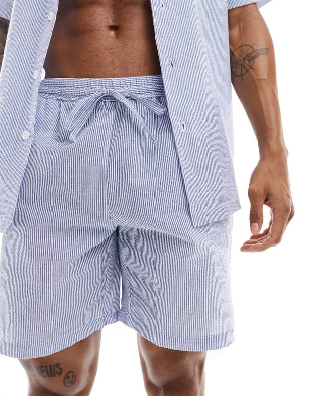 Shorts by South Beach Part of a co-ord set Shirt sold separately Regular rise Drawstring waistband Functional pockets Regular fitSold By: Asos
