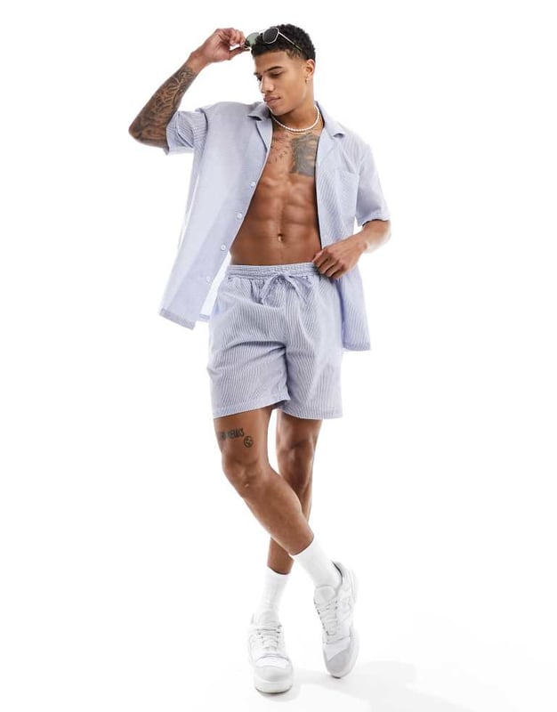 Shorts by South Beach Part of a co-ord set Shirt sold separately Regular rise Drawstring waistband Functional pockets Regular fitSold By: Asos