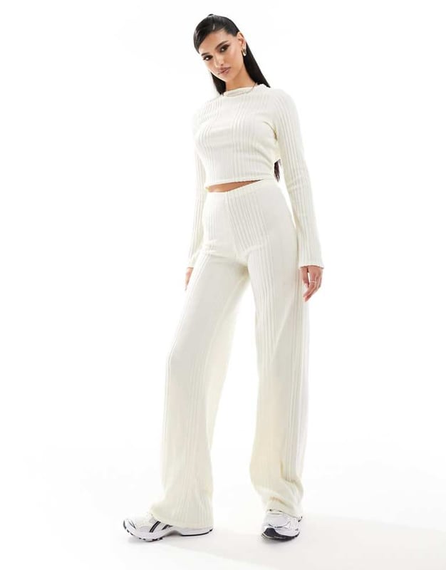 Trousers & Leggings by Missyempire Part of a co-ord set Top sold separately High rise Elasticated waistband Wide legSold By: Asos