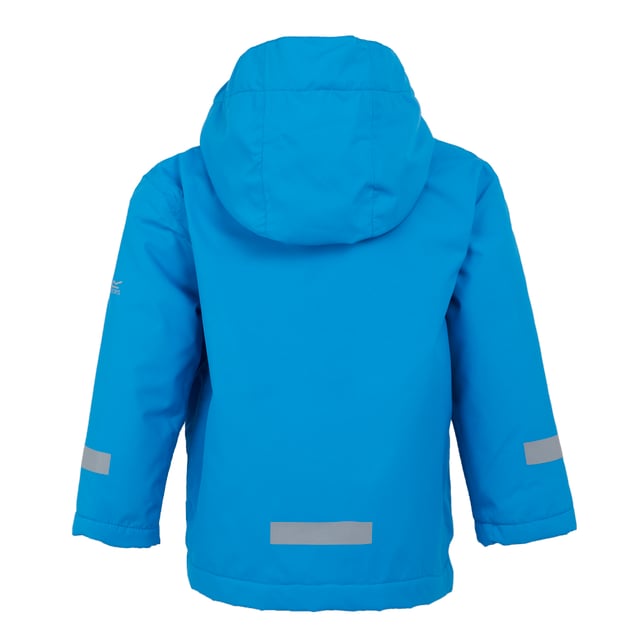 100% Polyester. Lining: Polyester, Taffeta. Design: Monster. Fabric Technology: Breathable, Durable, DWR Finish, Insulating, Isotex 10000, Lightweight, Quick Dry, Thermo-Guard, Water Repellent, Waterproof, Windproof. 360 Degree Reflection, Taped Seams. Neckline: Hooded. Sleeve-Type: Long-Sleeved. Hood Features: Grown On Hood, Peaked. Pockets: 2 Lower Pockets, Flap Closure, Hook and Loop. Fastening: Full Zip, Snap Closure, Stormflap. 10000g/m²/24hrs. 5-6 Years: 24 in.