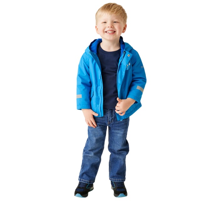 100% Polyester. Lining: Polyester, Taffeta. Design: Monster. Fabric Technology: Breathable, Durable, DWR Finish, Insulating, Isotex 10000, Lightweight, Quick Dry, Thermo-Guard, Water Repellent, Waterproof, Windproof. 360 Degree Reflection, Taped Seams. Neckline: Hooded. Sleeve-Type: Long-Sleeved. Hood Features: Grown On Hood, Peaked. Pockets: 2 Lower Pockets, Flap Closure, Hook and Loop. Fastening: Full Zip, Snap Closure, Stormflap. 10000g/m²/24hrs. 5-6 Years: 24 in.