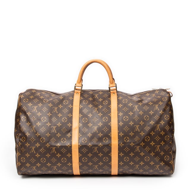 Louis Vuitton Bags Keepall 60 Travel Bag in Brown Monogram Canvas and Golden Brass hardware. The product is in Very Good Condition (AB).
  Dimensions: 60x26x31 cm 
  Accessories Included: None
  
  BrandCo Paris finds rare and top condition items at great deals, they are worth your patience!
  Shop with confidence - All BrandCo Paris items are carefully selected and authenticated by our team of experts.
  All the items come with an authenticity certificate and packaging delivered by BrandCo Paris.
  Item Condition Grading Table
    N  (Like New)
    AA (Perfect Condition)
    A  (Excellent Condition)
    AB (Very Good Condition)
    B  (Good/Fair)