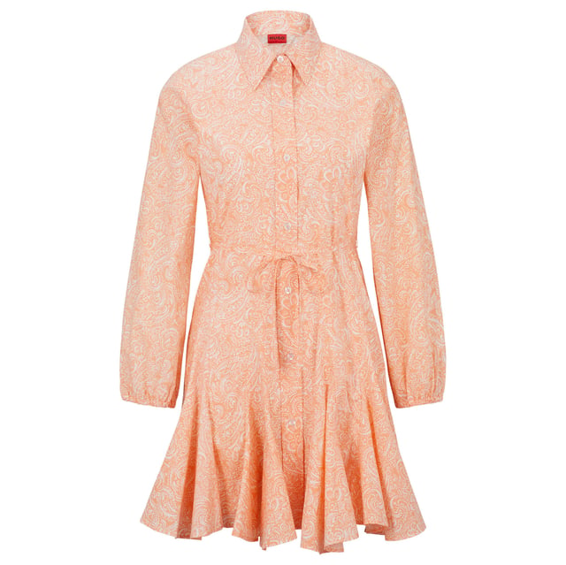 open lace back dress Orange Hugo Boss Dress  Boutique Option