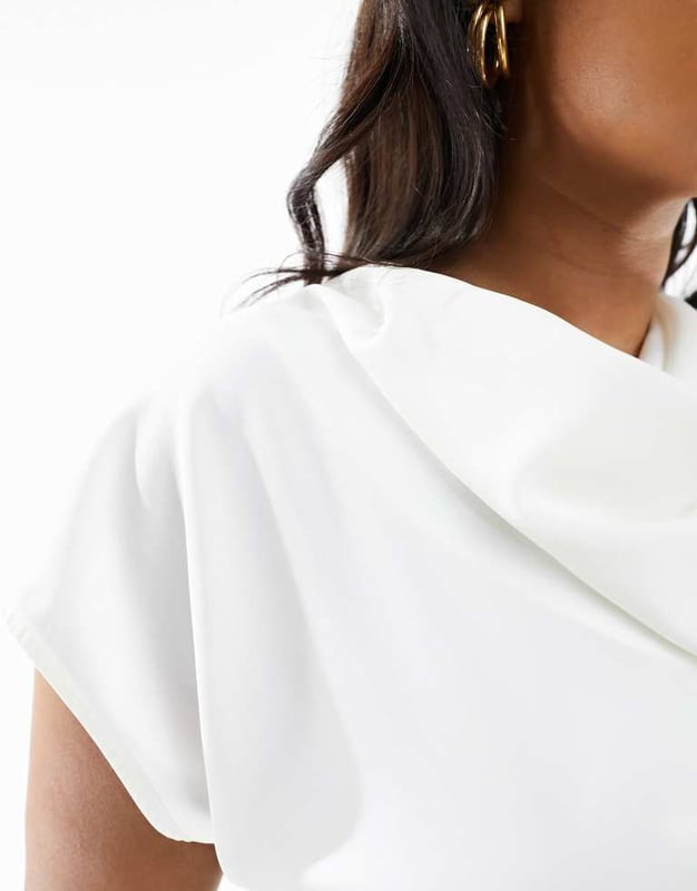 Tops by ASOS Curve Waist-up dressing Cowl neck Sleeveless style Button-keyhole back Regular fitSold By: Asos