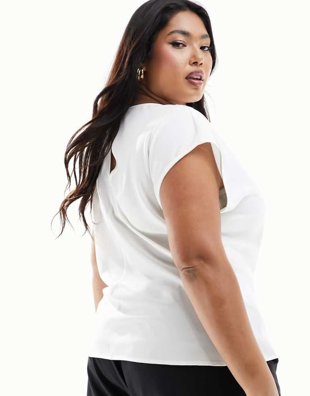 Tops by ASOS Curve Waist-up dressing Cowl neck Sleeveless style Button-keyhole back Regular fitSold By: Asos