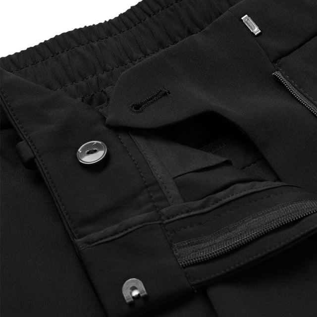 Womens Boss Tocata Trousers in black.- Hook and zip closure.- Elasticised waist.- Tapered leg.- Regular rise.- Relaxed fit.- Ref: 50489067001