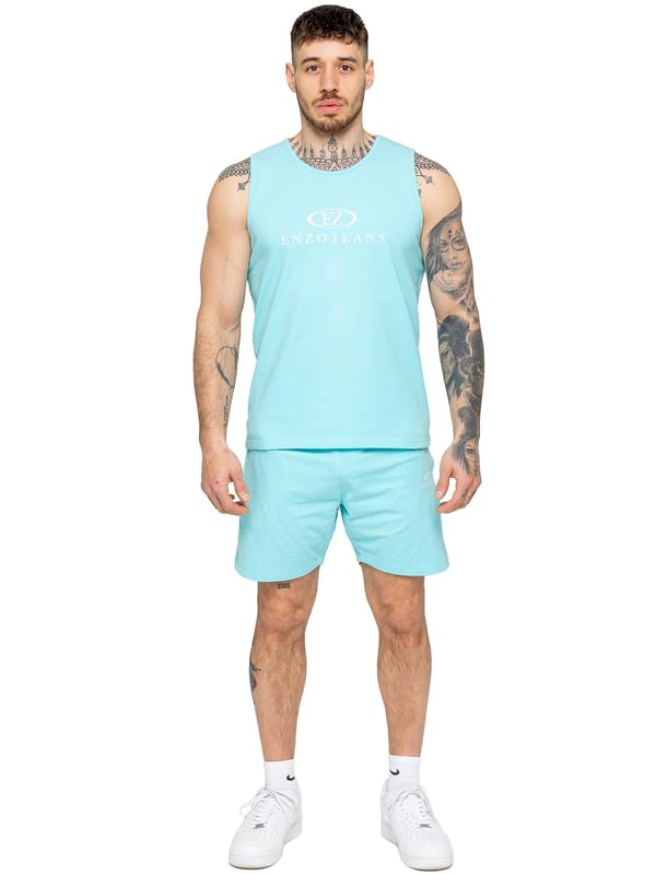 The Enzo Men's Gym Shorts are designed for performance and comfort. Featuring a regular fit, these shorts provide ease of movement while maintaining a stylish look. Made from stretch material with Lycra fabric, they offer flexibility and durability for intense workouts or casual wear. The Enzo Jeans printing on the right thigh adds a bold, athletic touch. Perfect for activewear, these shorts are ideal for the gym, running, or everyday training.(655)
