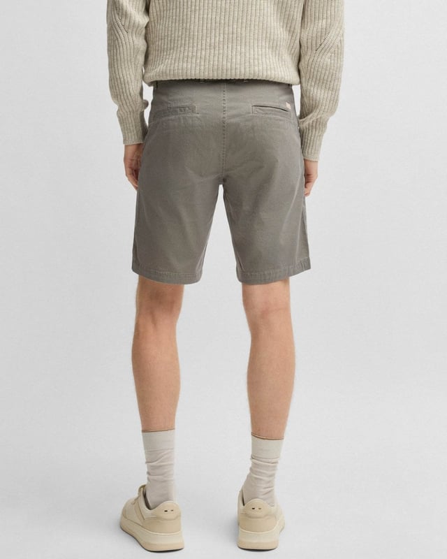BOSS Orange Mens Slim-Fit Chino Shorts in Stretch-Cotton Twill