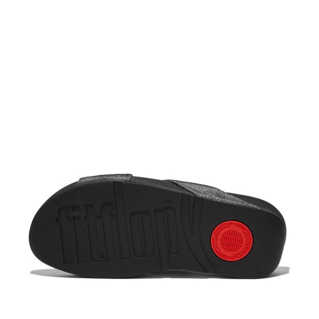 Fitflop Lulu Lustra Cross Sliders サンダル Women's Fit Flop Lulu Lustra Cross Sliders in Black