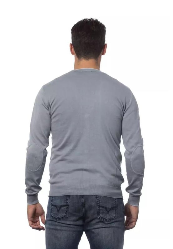 Gray Cotton Cardigan
  Crafted from high
  quality cotton
  Comfortable and stylish fit
  Versatile gray color
  Perfect for layering or wearing on its own
  Suitable for both formal and casual occasions
  Adds a touch of sophistication to any outfit
  A must
  have wardrobe staple for men
Material: 100% Cotton