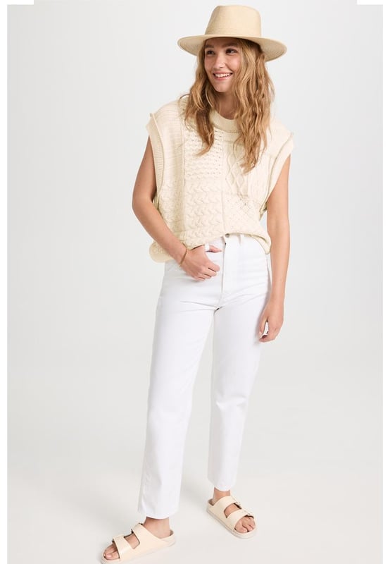 Suéter sin mangas de punto trenzado en color beige con aberturas de sisa estilo dolman Cool y clásico  
Ropa de punto sin mangas adecuada para clima cálido  
Diseño holgado y relajado con aberturas de sisa caídas  
De calidad fina y no se deformará fácilmente  
Elegante con diversos diseños  
Perfecto para camisetas de dropshipping  
Consulta la tabla de tallas (CM) y la tabla de tallas (INCH) a continuación para encontrar el ajuste perfecto  
Género: Otro  
Material: 60% algodón 40% acrílico