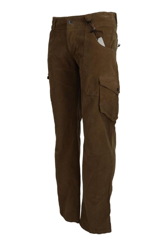 Brand: ERMANNO SCERVINO
  Style: Cargo Pants
  Color: Brown
  Material: 97% Cotton 3% Elastane
  Made in Italy
  Logo details