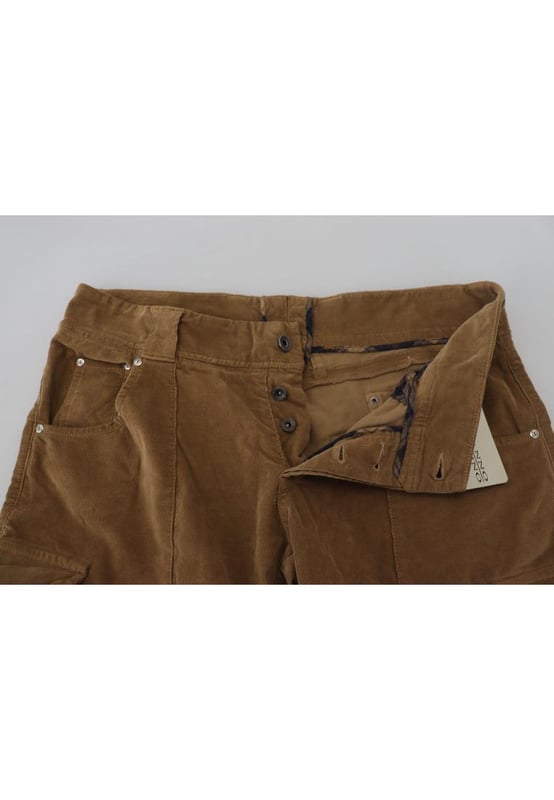 Brand: ERMANNO SCERVINO
  Style: Cargo Pants
  Color: Brown
  Material: 97% Cotton 3% Elastane
  Made in Italy
  Logo details