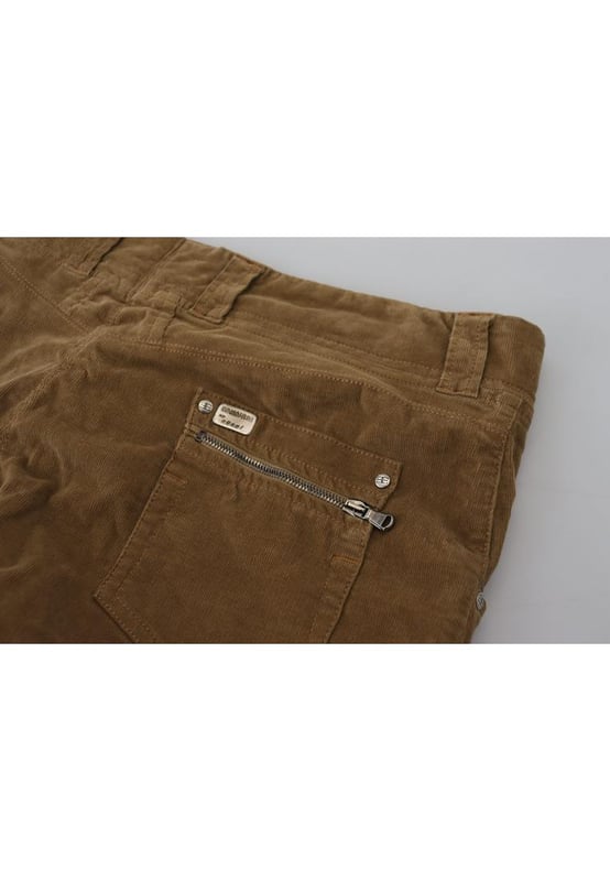 Brand: ERMANNO SCERVINO
  Style: Cargo Pants
  Color: Brown
  Material: 97% Cotton 3% Elastane
  Made in Italy
  Logo details