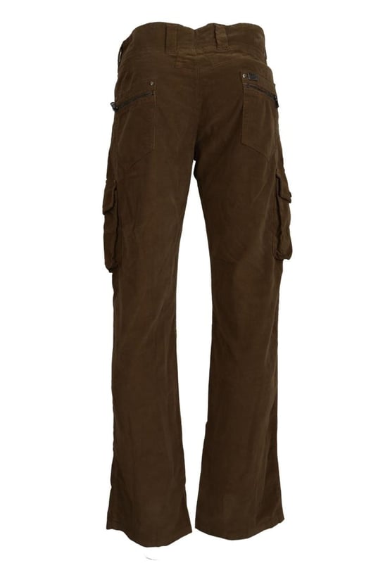 Brand: ERMANNO SCERVINO
  Style: Cargo Pants
  Color: Brown
  Material: 97% Cotton 3% Elastane
  Made in Italy
  Logo details