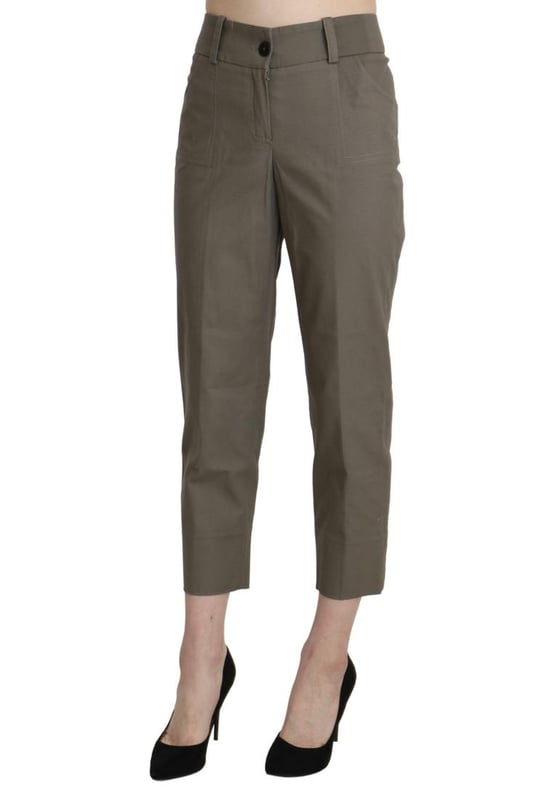 Brand: BENCIVENGA
  Condition: New with tags
  Authenticity: 100% Authentic
  Style: High Waist Cropped
  Color: Gray
  Material: Cotton
  Closure: Zipper
  Details: Logo details
  Origin: Made in Italy
  Gender: Women