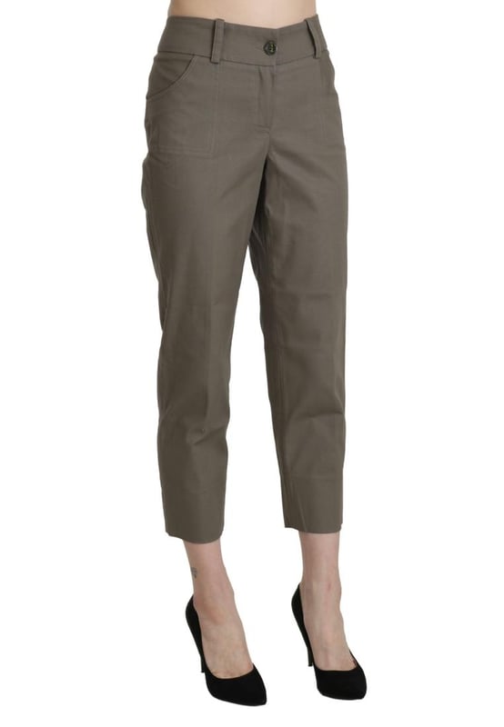 Brand: BENCIVENGA
  Condition: New with tags
  Authenticity: 100% Authentic
  Style: High Waist Cropped
  Color: Gray
  Material: Cotton
  Closure: Zipper
  Details: Logo details
  Origin: Made in Italy
  Gender: Women