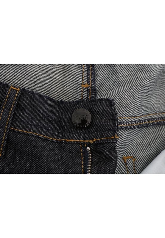 Brand: CoSTUME NATIONAL CNC
  Condition: Brand new with tags
  Fit: Classic straight fit
  Color: Dark blue
  Material: 100% Cotton
  Fly: Zipper and button
  Logo details
