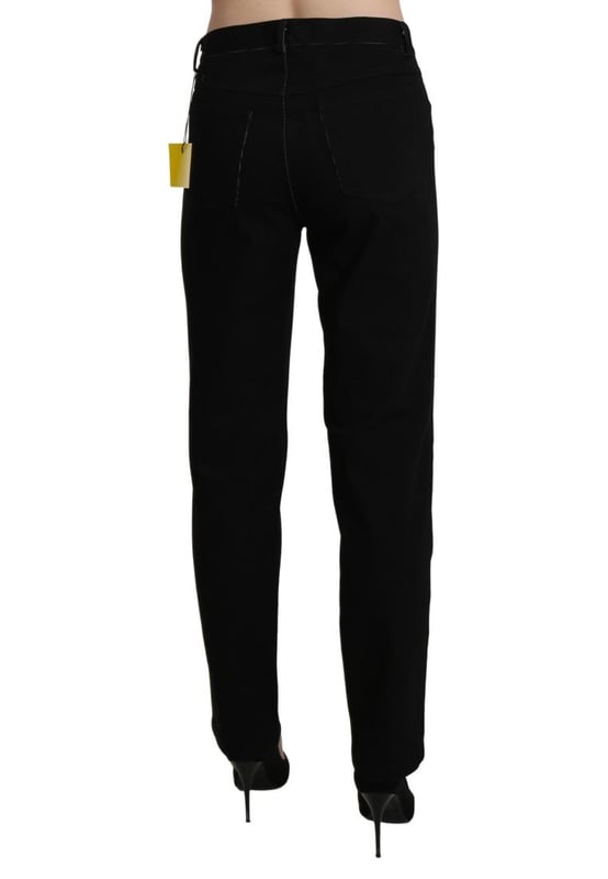 Brand: BENCIVENGA
  Condition: Brand new with tags
  Authenticity: 100% Authentic
  Style: High Waist Straight
  Color: Black
  Material: Cotton
  Closure: Zipper
  Details: Logo details
  Origin: Made in Italy
  Gender: Women