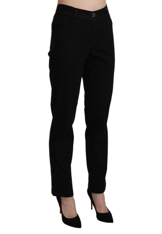 Brand: BENCIVENGA
  Condition: Brand new with tags
  Authenticity: 100% Authentic
  Style: High Waist Straight
  Color: Black
  Material: Cotton
  Closure: Zipper
  Details: Logo details
  Origin: Made in Italy
  Gender: Women