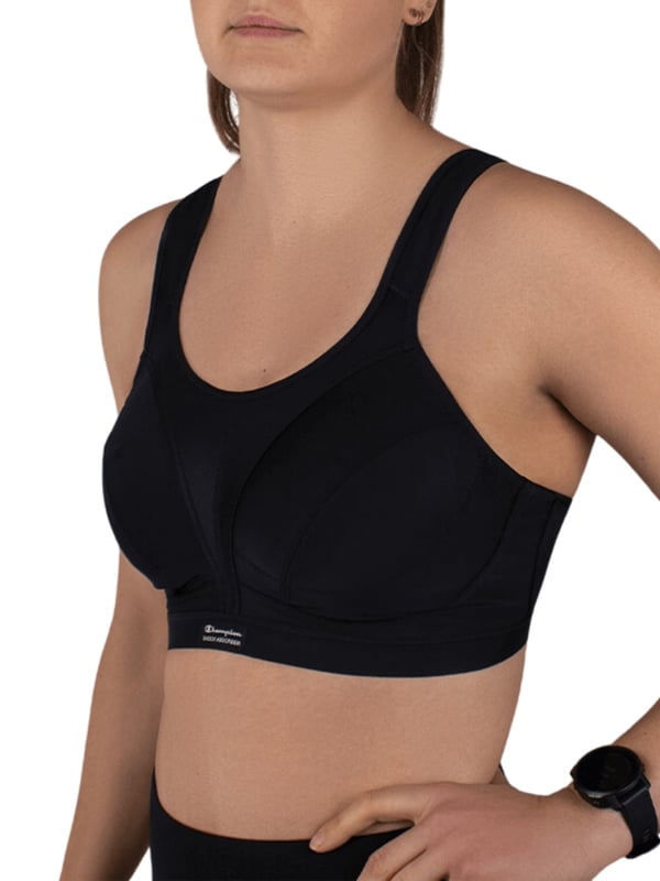 Are you looking for the perfect supportive sports bra that provides maximum comfort? Look no further than Shock Absorber's D+ Max Support sports bra. Crafted from moisture-wicking, breathable, high performance fabrics that are designed to keep you dry, this sports bra is perfect for any active lifestyle. Say goodbye to chafing with soft, non-wired cups and non-rub, padded hook and eye. Enjoy the height of comfort with adjustable, padded shoulder straps and a soft wide underband. The strong centre front lining provides additional support so that you can focus on pushing yourself to new heights! Whether you&rsquo;re running or stretching your athletic limits, the Shock Absorber D+ Max Support sports bra will be your go-to for comfort and support.

Wireless
Non-padded cups
Moisture-wicking fabric
Soft underband
Highly supportive
Adjustable shoulder straps
Padded hook and eye closure
Centre front lining adds additional anchorage and support
Country of origin: Indonesia
Composition: 57% Polyamide | 39% Polyester | 4% Elastane
Listed in UK sizes