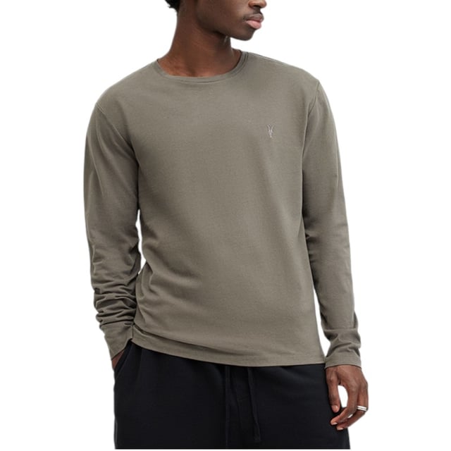 ALL SAINTS Essential Men’s Solid T-Shirt. Made in India. 100% Cotton. Crew neck. Long Sleeve. Carbon Brushed Cotton. Ramskull. Embroidered Logo at the chest. Regular Fit. Summer Tees. Machine Wash (Please see the washing Instruction)