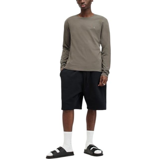 ALL SAINTS Essential Men’s Solid T-Shirt. Made in India. 100% Cotton. Crew neck. Long Sleeve. Carbon Brushed Cotton. Ramskull. Embroidered Logo at the chest. Regular Fit. Summer Tees. Machine Wash (Please see the washing Instruction)