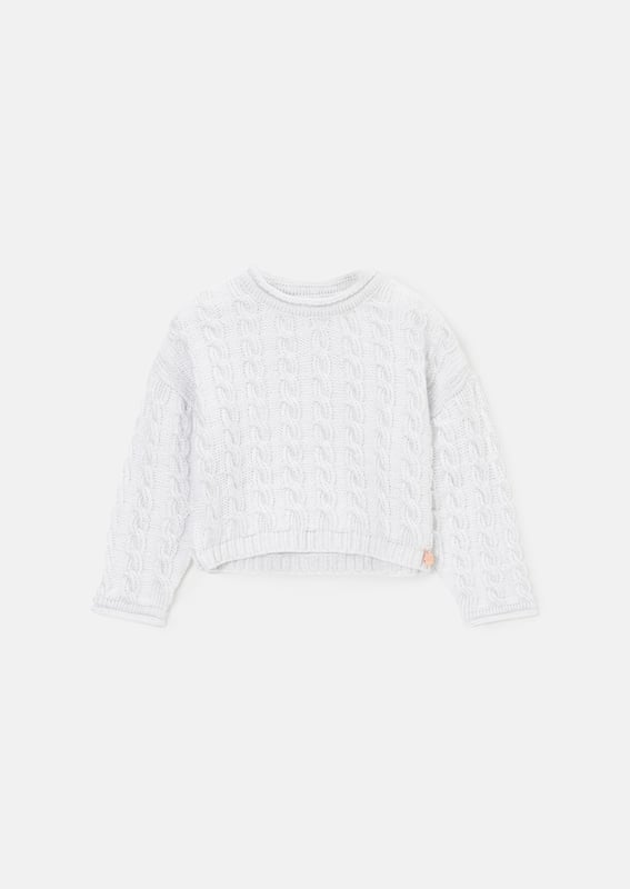 Boasting a shimmering metallic finish. this   crew neck jumper is a must-have for the new season. Just team it with jeans and trainers for a radiant new outfit combo!.