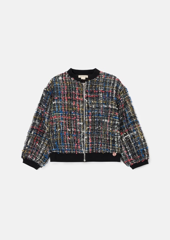 We TWEED to tell you how fabulous this jacket is. Cut into a bomber silhouette with metallic highlights that catch the light with every move. The epitome of chic meets fun. wear with our matching skirt for the co-ord of dreams.