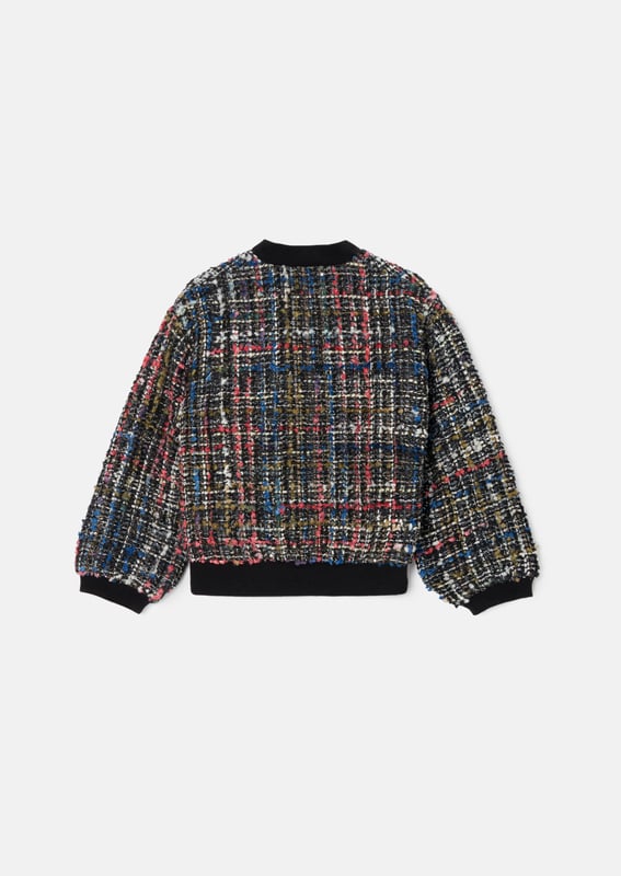 We TWEED to tell you how fabulous this jacket is. Cut into a bomber silhouette with metallic highlights that catch the light with every move. The epitome of chic meets fun. wear with our matching skirt for the co-ord of dreams.
