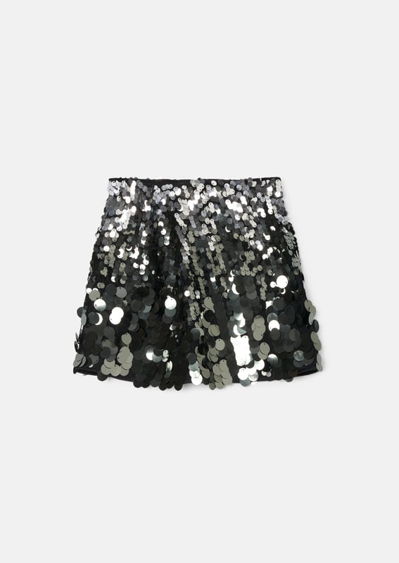 No need for a disco ball at their next party. our new sequin skirt will be shimmering and shining all night long! Cut into an A-line silhouette and featuring a fabulous mix of multi sized sequins. fastened with a discreet side zip. Step into party season in style.