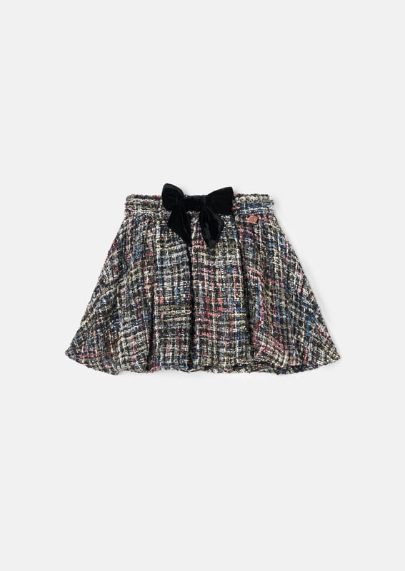 We TWEED to tell you how fabulous this skirt is. Boasting a full silhouette with metallic highlights that catch the light with every twirl. The epitome of chic meets fun. wear with our matching jacket for the co-ord of dreams.