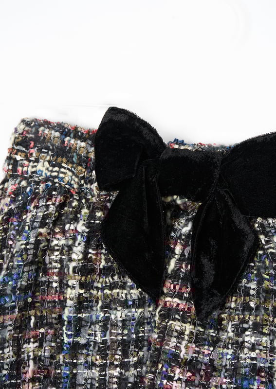 We TWEED to tell you how fabulous this skirt is. Boasting a full silhouette with metallic highlights that catch the light with every twirl. The epitome of chic meets fun. wear with our matching jacket for the co-ord of dreams.