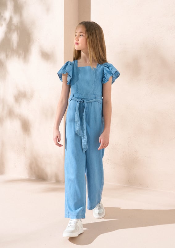 Does it come in adult sizes? Designed in super soft  . this jumpsuit is perfect for parties and off-duty days. Featuring a pretty ruffle sleeve. back opening and tie waist. it's as versatile as jeans!.