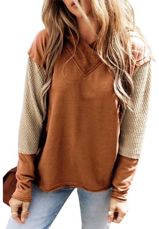 Chestnut Contrast Sleeves
  Patchwork Colorblock Design
  High
  Quality Materials
  Comfortable Fit
  Suitable for All Genders