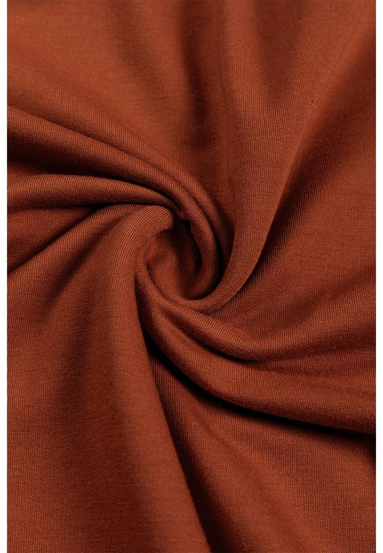 Chestnut V Neck Kangaroo Pocket Oversized Hoodie
  Perfect for lounging at home or running errands in comfort
  V
  neck design adds a modern twist to this classic hoodie
  Kangaroo pocket provides a convenient and practical touch
  Relaxed fit for a versatile and comfortable option for everyday wear
  Made with fine fabric
  Perfect for layering over your favorite tops for a relaxed and casual look
  Available in multiple sizes (check size chart for perfect fit)
Material: 65% Polyester 30% Cotton 5% Elastane