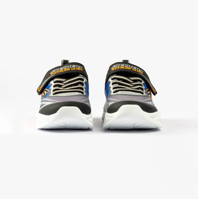 Skechers Skechers 400139L/BKSL FLEX-GLOW ULTRA Boys Trainers Black Silver Upper Material: SyntheticLining Material: TextileSole Material: RubberClosure/Fastening: Lace-UpFeatures: Comfort,Light UpToe Shape: RoundShoe Width: RelaxedItem Weight: 0.45 KGHeel Height: Low (2.5-4.9cm)Shoe Shaft Height: Low TopTrainer Style: CasualGift Boxed: NoProduct Code: 400139L/BKSL