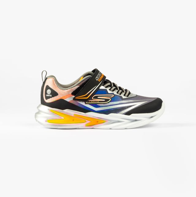 Skechers Skechers 400139L/BKSL FLEX-GLOW ULTRA Boys Trainers Black Silver Upper Material: SyntheticLining Material: TextileSole Material: RubberClosure/Fastening: Lace-UpFeatures: Comfort,Light UpToe Shape: RoundShoe Width: RelaxedItem Weight: 0.45 KGHeel Height: Low (2.5-4.9cm)Shoe Shaft Height: Low TopTrainer Style: CasualGift Boxed: NoProduct Code: 400139L/BKSL