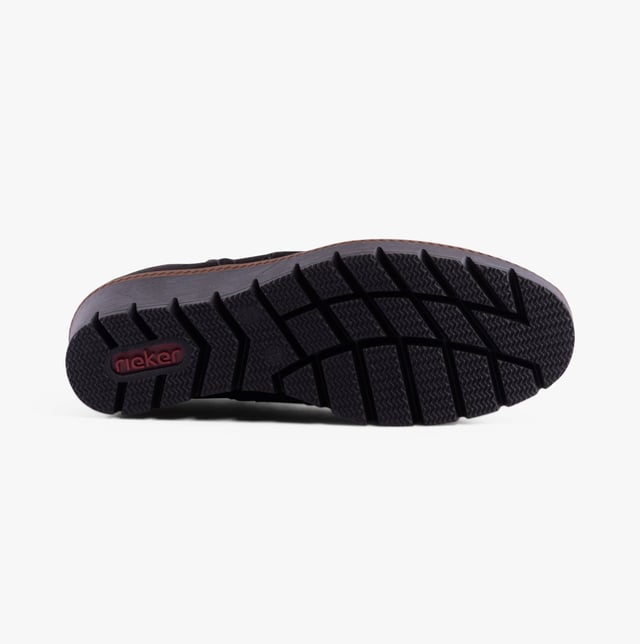 Rieker Rieker Y5065-00 Womens Boots Black Upper Material: SuedeLining Material: TextileSole Material: TPRClosure/Fastening: ZipFeatures: Comfort,Warm LiningHeel Type: WedgeToe Shape: Chisel/AlmondShoe Width: RegularItem Weight: 0 KGHeel Height: Medium (5-7.4cm)Shoe Shaft Height: AnkleBoot Style: Ankle BootsGift Boxed: NoProduct Code: Y5065-00
