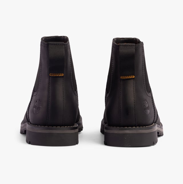 Timberland LARCHMONT Mens Boots Jet Black Upper Material: LeatherLining Material: TextileSole Material: RubberClosure/Fastening: Pull-OnFeatures: Comfort,Elasticated Side PanelHeel Type: BlockToe Shape: RoundShoe Width: RegularItem Weight: 0.45 KGHeel Height: Low (2.5-4.9cm)Shoe Shaft Height: AnkleBoot Style: Chelsea BootsGift Boxed: NoProduct Code: TB1A2NHW0151