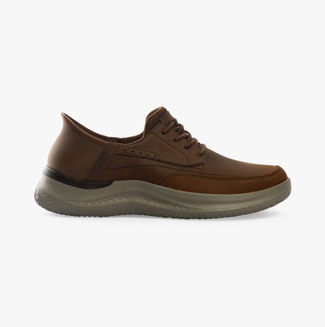 205211/CDB HASTING - RORY Mens Shoes Dark Brown Skechers Skechers 205211/CDB HASTING - RORY Mens Shoes Dark Brown Upper Material: LeatherLining Material: TextileSole Material: RubberClosure/Fastening: Lace-UpFeatures: ComfortToe Shape: RoundShoe Width: RelaxedItem Weight: 0.45 KGHeel Height: Low (2.5-4.9cm)Shoe Shaft Height: Low TopShoe Style: CasualGift Boxed: NoProduct Code: 205211/CDB
