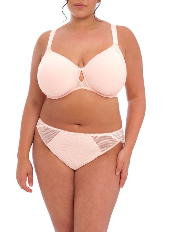 Elomi Charley Underwired Moulded Spacer Bra. With lightweight, breathable fabric, a seamless cup and bandless frame. Product is made of 40% Nylon/Polyamide, 26% Elastane, 34% Polyester and is hand-wash only.