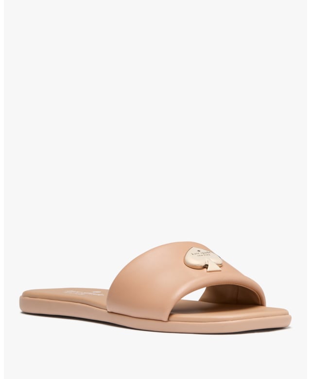 We Love A Good Sandal That's Both Cute And Versatile. It's Also A Fantastic Way To Show Off Your Fresh Pedi., Kendall Smooth Leather Slide Sandal