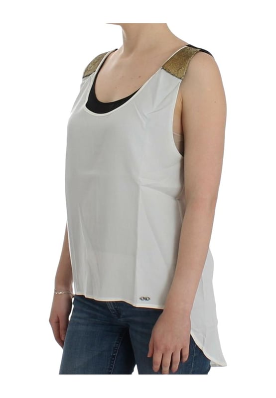 Brand new C&#8217;N&#8217;C COSTUME NATIONAL Sleeveless Logo T
  Shirt
  Made in Italy
  Available in white black and gold colors
  Features logo details
  Crafted from 100% Lyocel material
  Comes with original tags and store bag