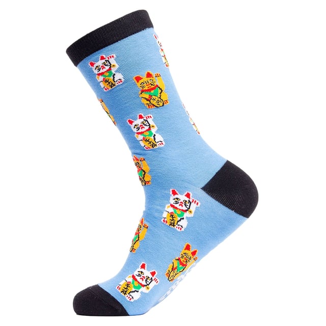 Soctopus - 1 Pair Adults Novelty Cat Socks: Soctopus Novelty Socks are a fun, creative gift idea for the person who loves to laugh. Why not consider these Adult Socks with different Cat designs on them as a great pair for your sock collection. These creative socks are a fun, unique gift idea for anyone who loves novelty socks or just wants to try something different on their feet. They would even make a great last minute stocking filler for Christmas!. They fit comfortably and are made from a soft, breathable material that includes 70% Combed Cotton, making them even softer than regular cotton and perfect for all-day wear. They come in 2 Adult sizes: 4-8 UK, 9-12 UK and have 5 different Cat patterns available which include: Lucky Cat, Puuuurfect Fit, Cat Lover and more. All with bright and funky designs, the perfect gift for any cat lover or crazy cat lady out there!. Born in Brighton, Soctopus celebrates the best of everything that is fun, creative and positive in life! These socks are 1 pair per pack and made from: 70% Combed Cotton, 28% Polyester, 2% Elastane. They are Machine Washable. Extra Product Details: Soctopus Adult Novelty Socks Cat Designs 70% Combed Cotton A Fun, Creative Gift Idea 5 Designs Available Soft & Comfortable Feel Smooth & Breathable Material 1 Pair Per Pack 2 Size Options: 4-8 UK & 9-12 UK Machine Washable